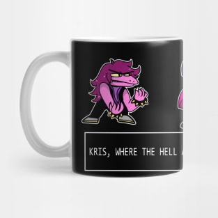 Deltarune: KRIS WHERE ARE WE?? Mug